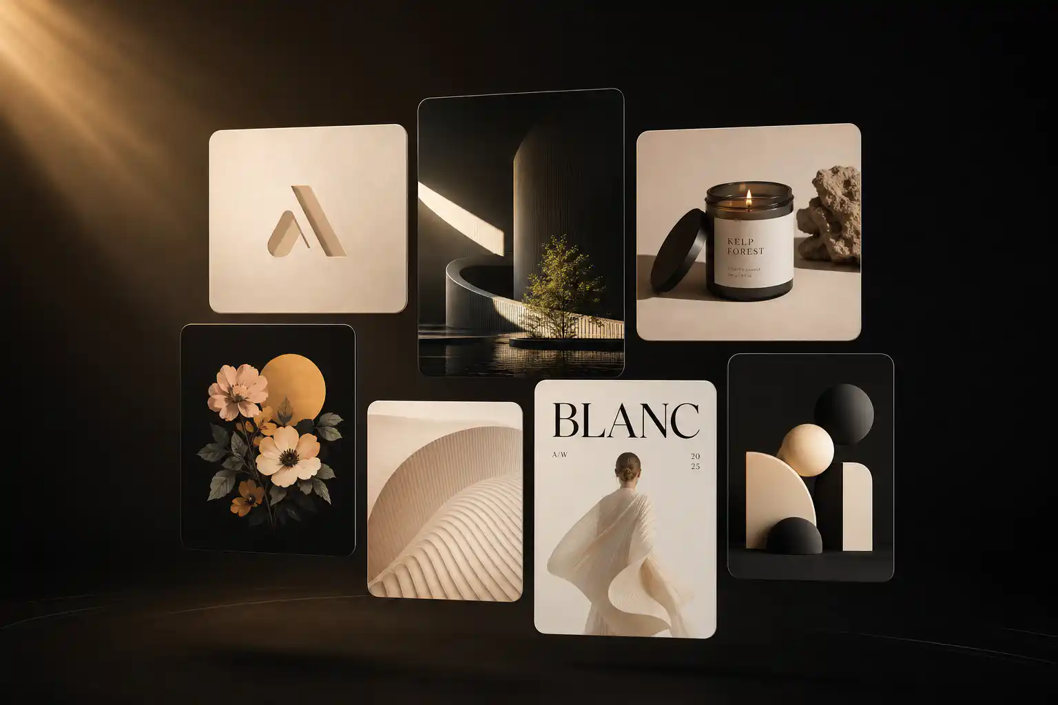 HiArt inspiration gallery — curated AI design examples and prompts